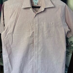 L.L. Bean Men's Light Pink Casual Shirt